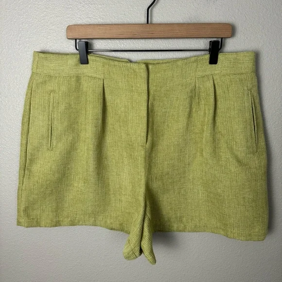 Tuckernuck High Waist Shorts in Light Green - Picture 8 of 8